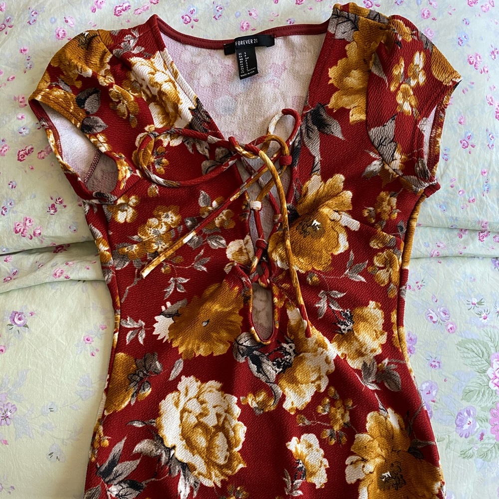 Forever 21 Floral Bodysuit
